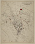217118 Plattegrond van de stad Utrecht, met daarop aangegeven de aanwezige rioleringen volgens het Liernurstelsel.
